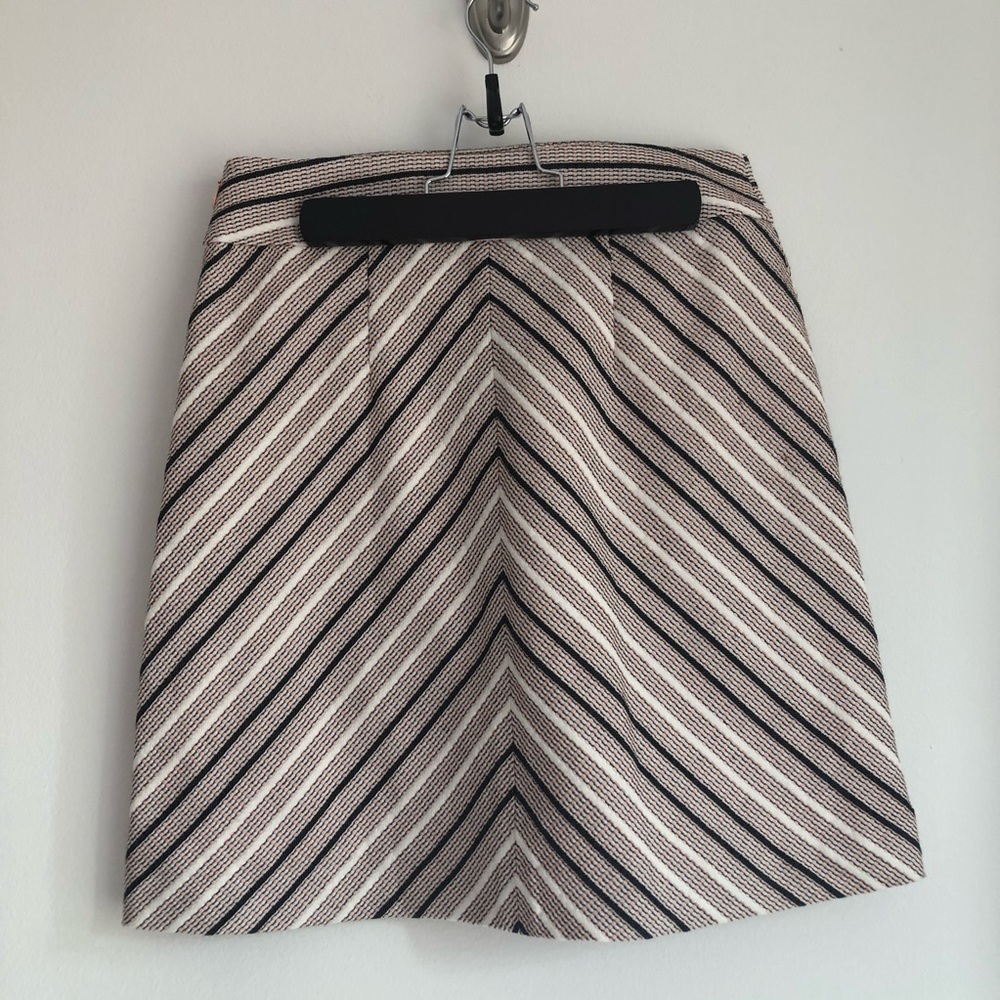 Pale pink chevron skirt